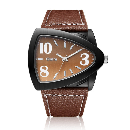 Men's Casual Triangle Belt Quartz Watch – Stylish Analog Wristwatch