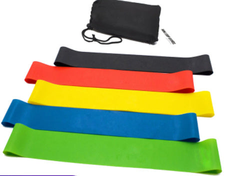 Yoga Fitness Rally – 5pcs Multi-Resistance Exercise Bands