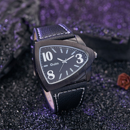 Men's Casual Triangle Belt Quartz Watch – Stylish Analog Wristwatch
