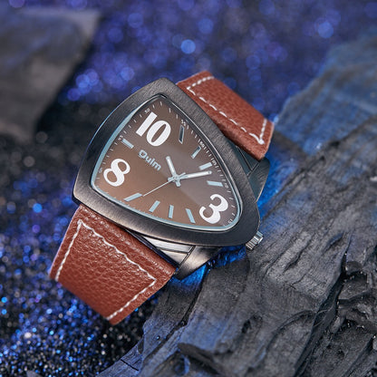 Men's Casual Triangle Belt Quartz Watch – Stylish Analog Wristwatch