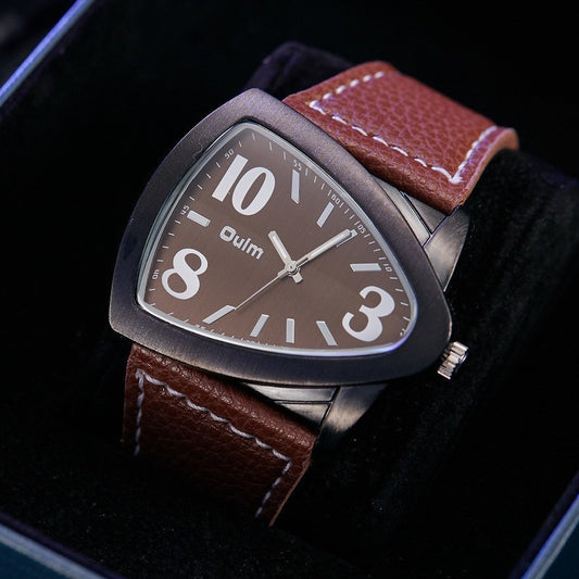 Men's Casual Triangle Belt Quartz Watch – Stylish Analog Wristwatch