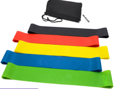 Yoga Fitness Rally – 5pcs Multi-Resistance Exercise Bands