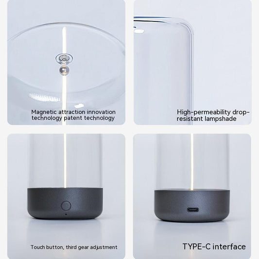 LED Camping Night Light – Type-C Rechargeable Portable Ambient Lamp
